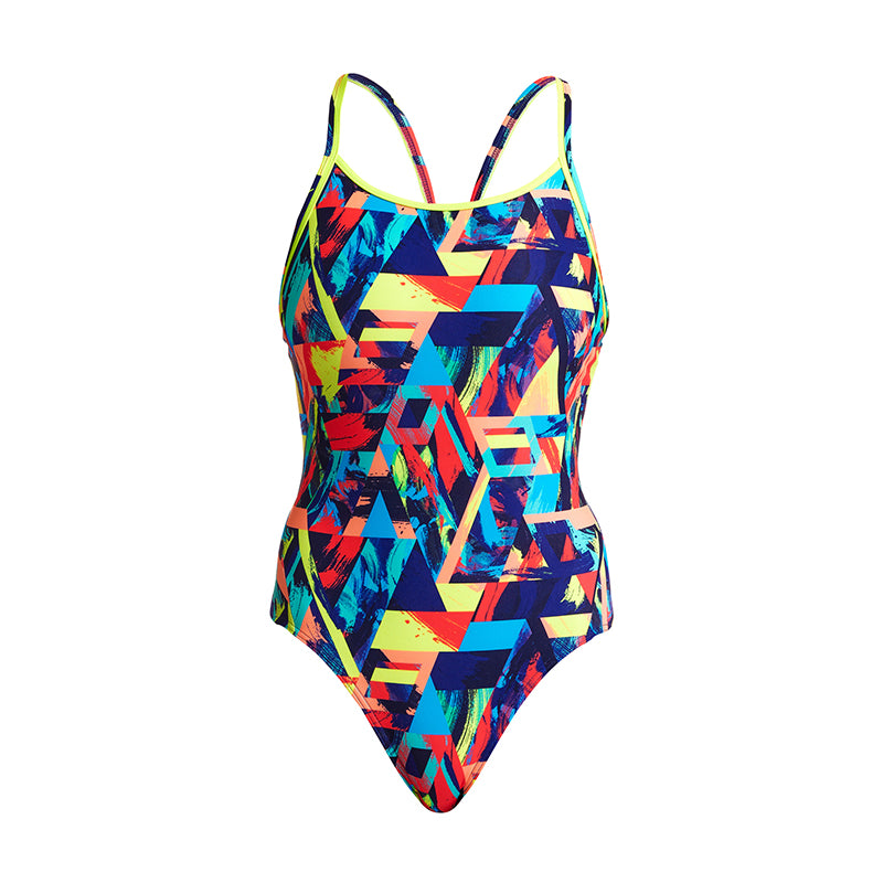Funkita - Blocked Bars - Ladies Diamond Back One Piece
