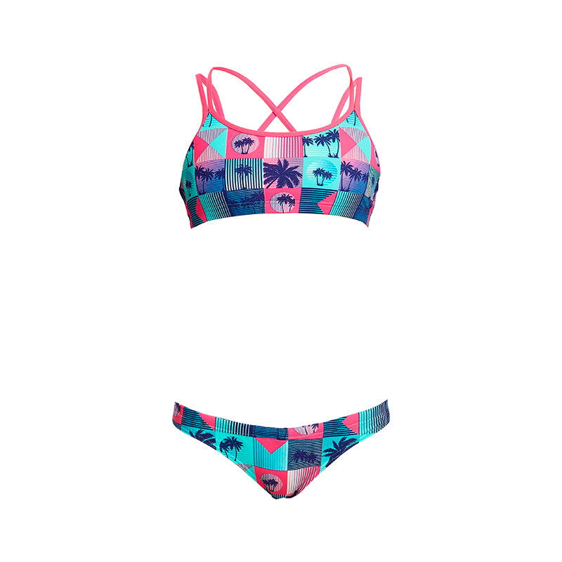 Funkita - Club Tropicana - Girls Criss Cross Two Piece