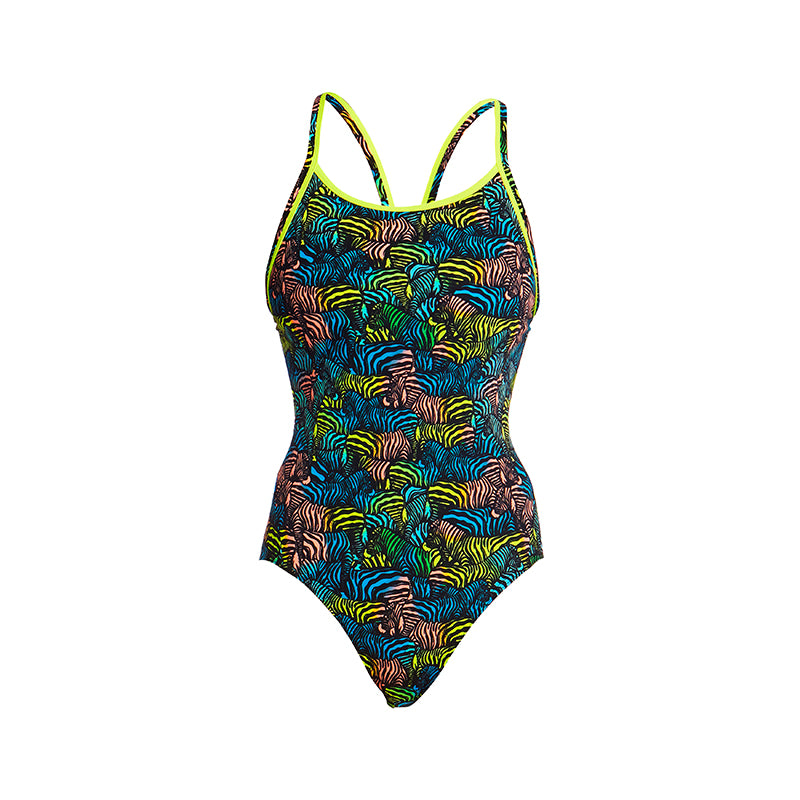 Funkita - Colour Run - Ladies Eco Diamond Back One Piece