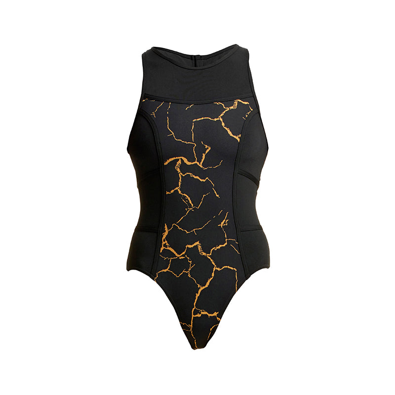Funkita - Cracked Gold - Ladies Hi Flyer One Piece