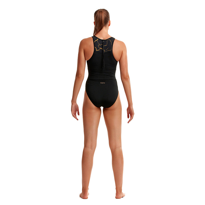 Funkita - Cracked Gold - Ladies Hi Flyer One Piece