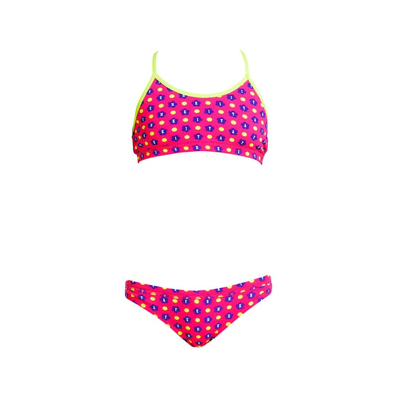 Funkita - Daisy Dots - Girls Racerback Two Piece