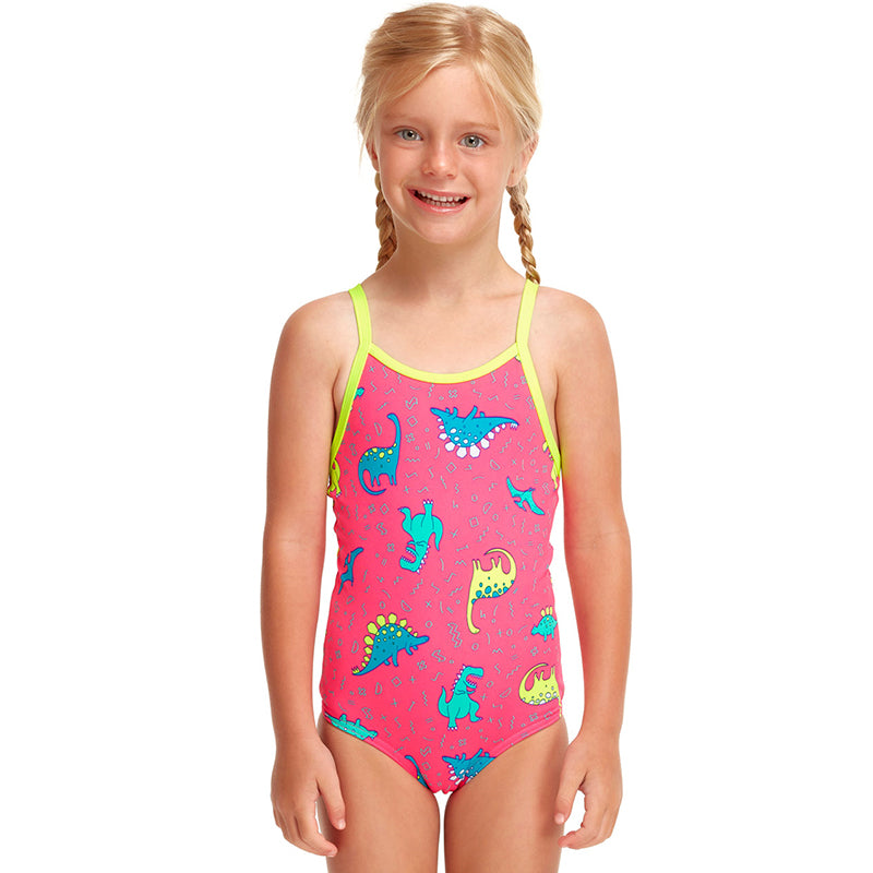 Funkita - Dancing Dino - Toddler Girls Printed One Piece