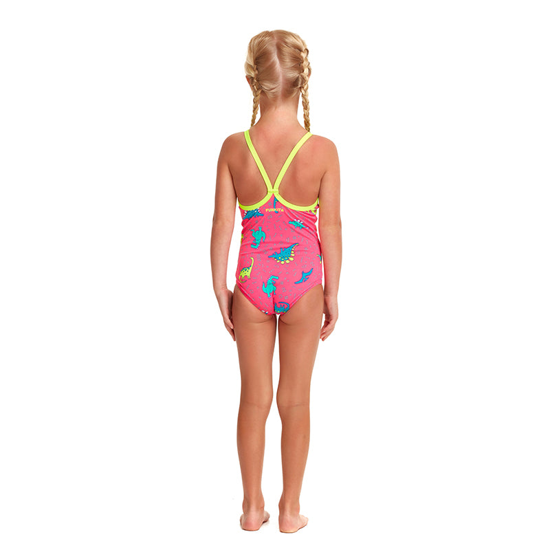 Funkita - Dancing Dino - Toddler Girls Printed One Piece