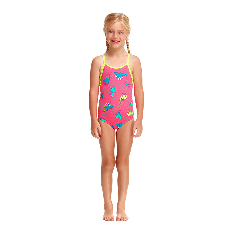 Funkita - Dancing Dino - Toddler Girls Printed One Piece