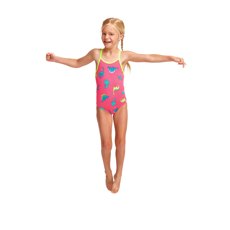 Funkita - Dancing Dino - Toddler Girls Printed One Piece