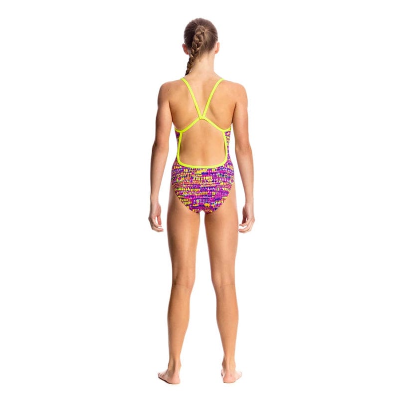 Funkita - Dotty Dash - Girls Single Strap One Piece