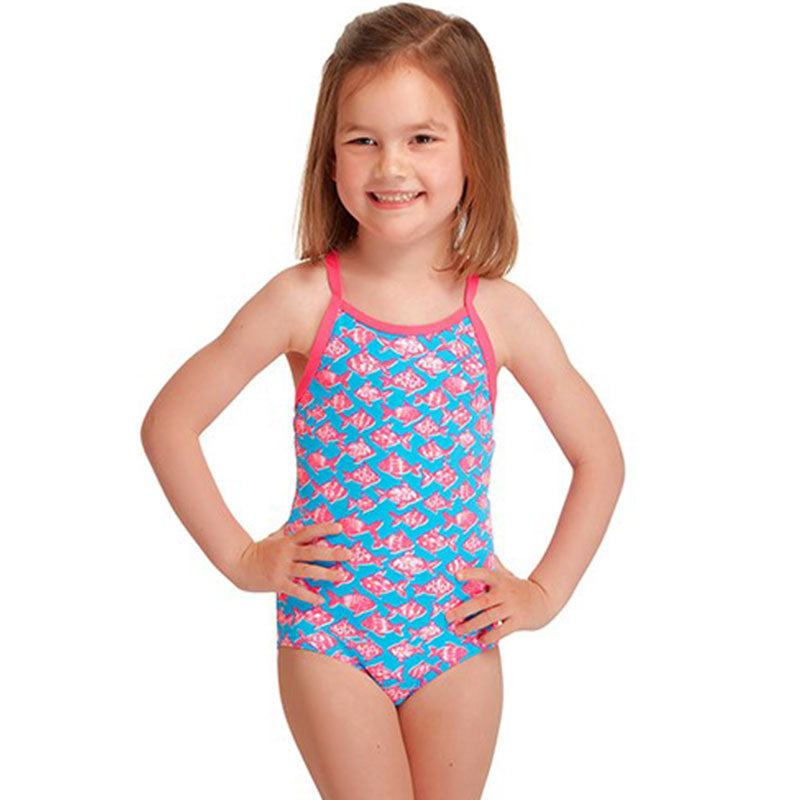 Funkita - Fancy Fish - Toddler Girls Printed One Piece