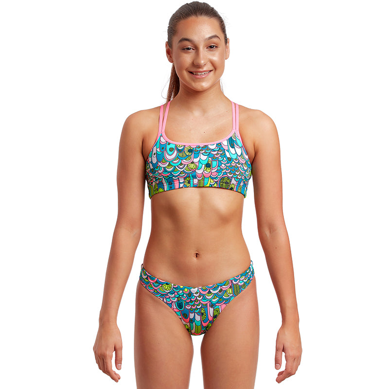 Funkita - Feather Fairy - Girls Criss Cross Two Piece