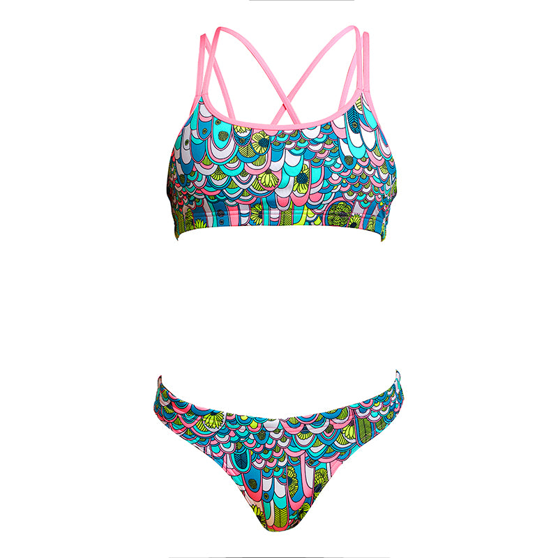 Funkita - Feather Fairy - Girls Criss Cross Two Piece