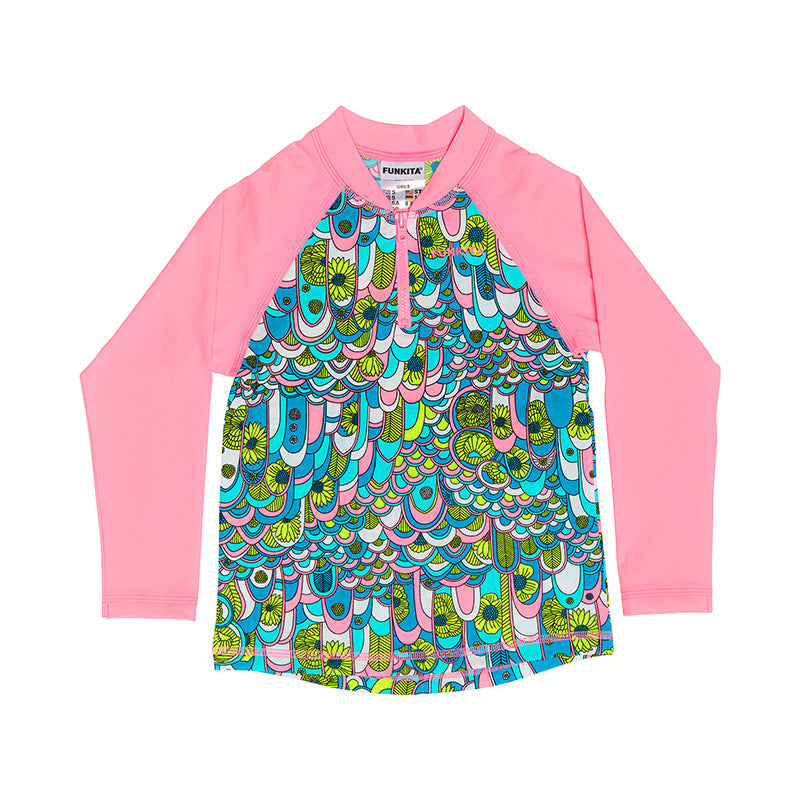 Funkita - Feather Fairy - Toddler Girls Zippy Rash Vest