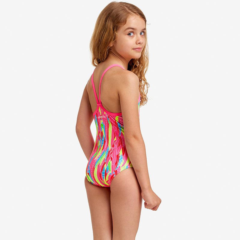 Funkita - Feather Flock - Toddler Girls Eco Printed One Piece