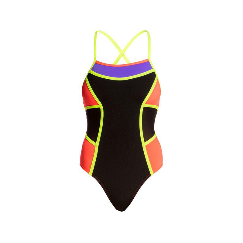 Funkita - Flame Thrower - Ladies Colour Block One Piece