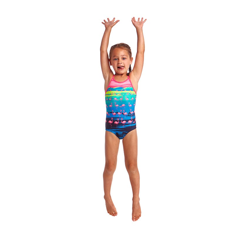 Funkita - Flamingo Flood - Toddler Girls Printed One Piece