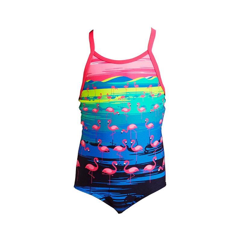 Funkita - Flamingo Flood - Toddler Girls Printed One Piece