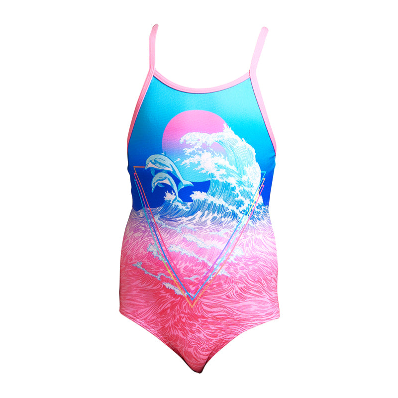 Funkita - Flying Flipper - Toddler Girls Printed One Piece