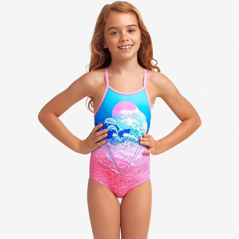 Funkita - Flying Flipper - Toddler Girls Printed One Piece