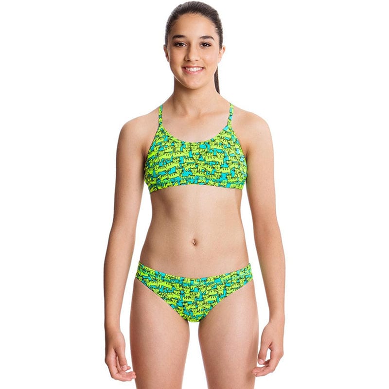 Funkita - Hipster Cat - Girls Racerback Two Piece