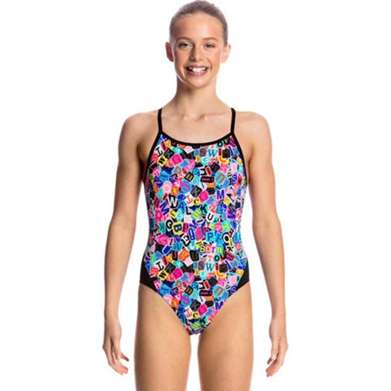 Funkita - Handsome Ransom - Girls Diamond Back One Piece