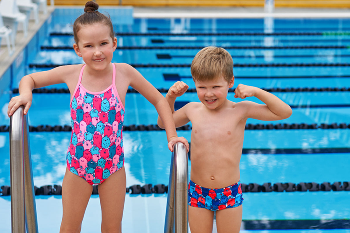 Funkita - Happy Blobs - Toddler Girls Printed One Piece