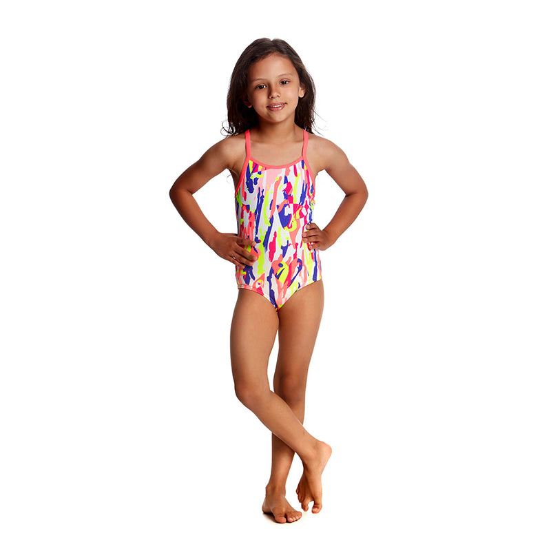 Funkita - Heart Splatter - Toddlers Girls One Piece