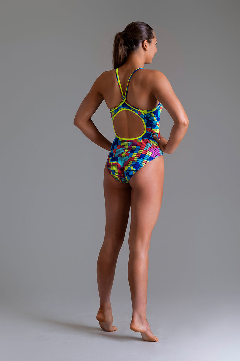 Funkita - Heat Map - Ladies Diamond Back One Piece
