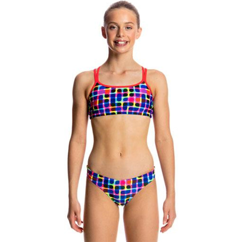 Funkita - Inked - Girls Criss Cross Two Piece