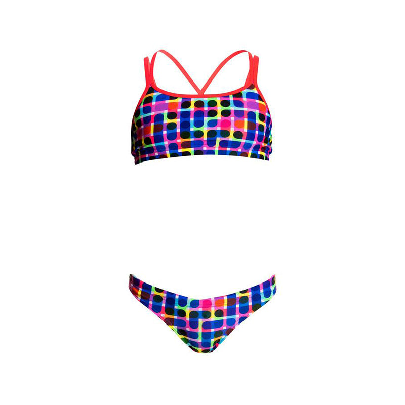 Funkita - Inked - Girls Criss Cross Two Piece