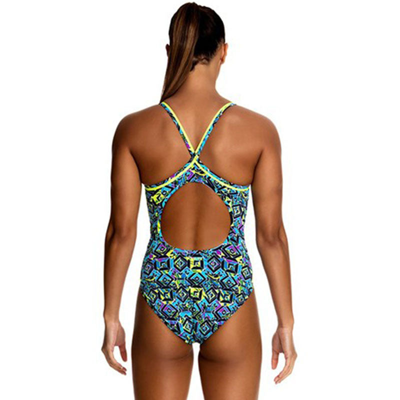 Funkita - Hazard Lights - Ladies Diamond Back One Piece