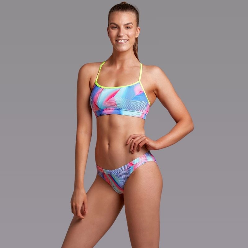 Funkita - Lava Lamp - Ladies Swim Crop Top