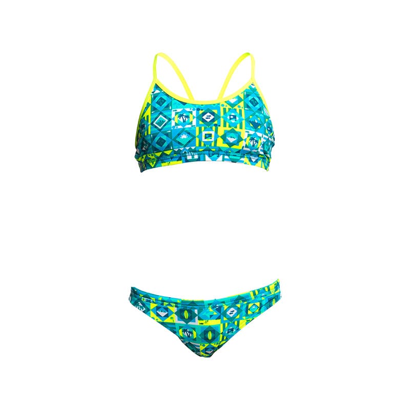 Funkita - Lime Light - Girls Racerback Two Piece