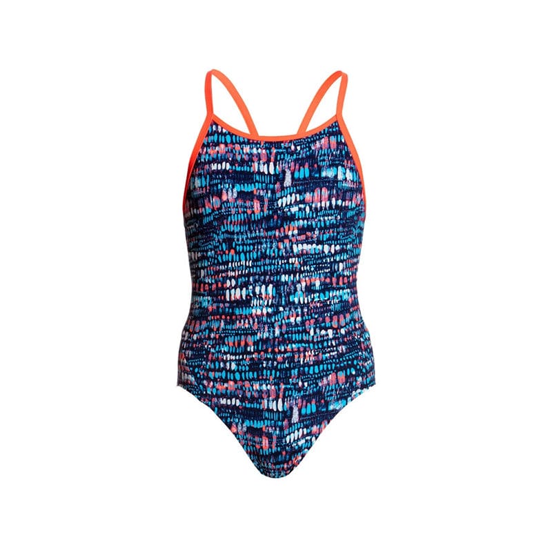 Funkita - Lotsa Dots - Girls Diamond Back One Piece