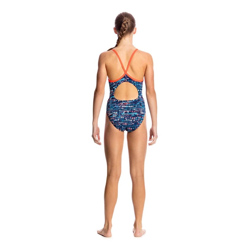 Funkita - Lotsa Dots - Girls Diamond Back One Piece