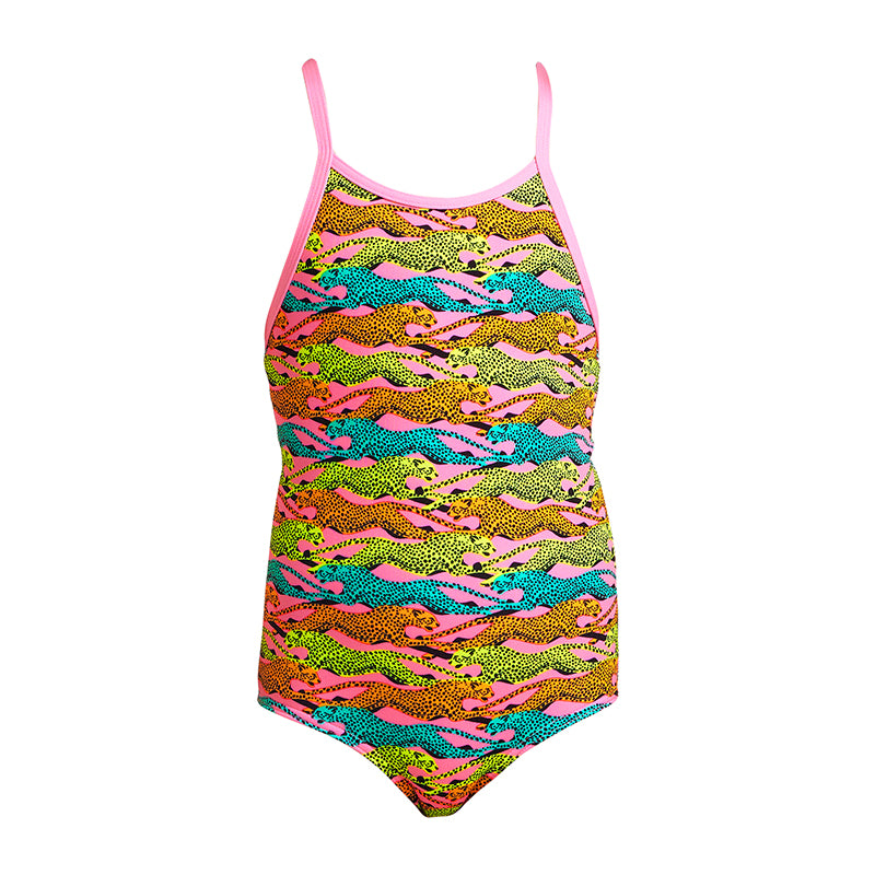 Funkita - Lying Cheet - Toddler Girls Eco Printed One Piece