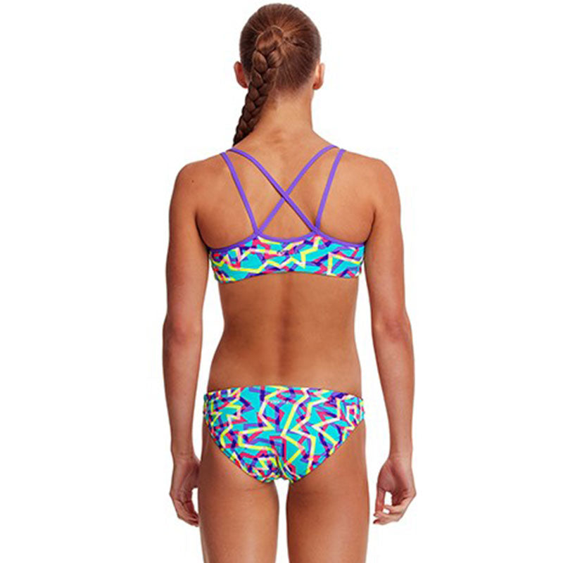 Funkita - Mint Strips - Girls Criss Cross Two Piece