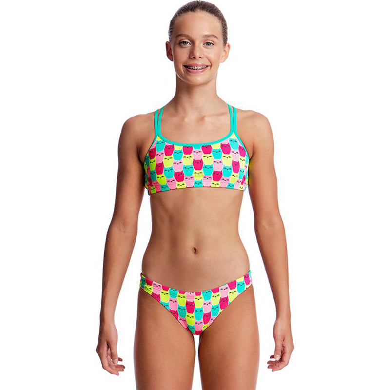 Funkita - Minty Mittens - Girls Criss Cross Two Piece