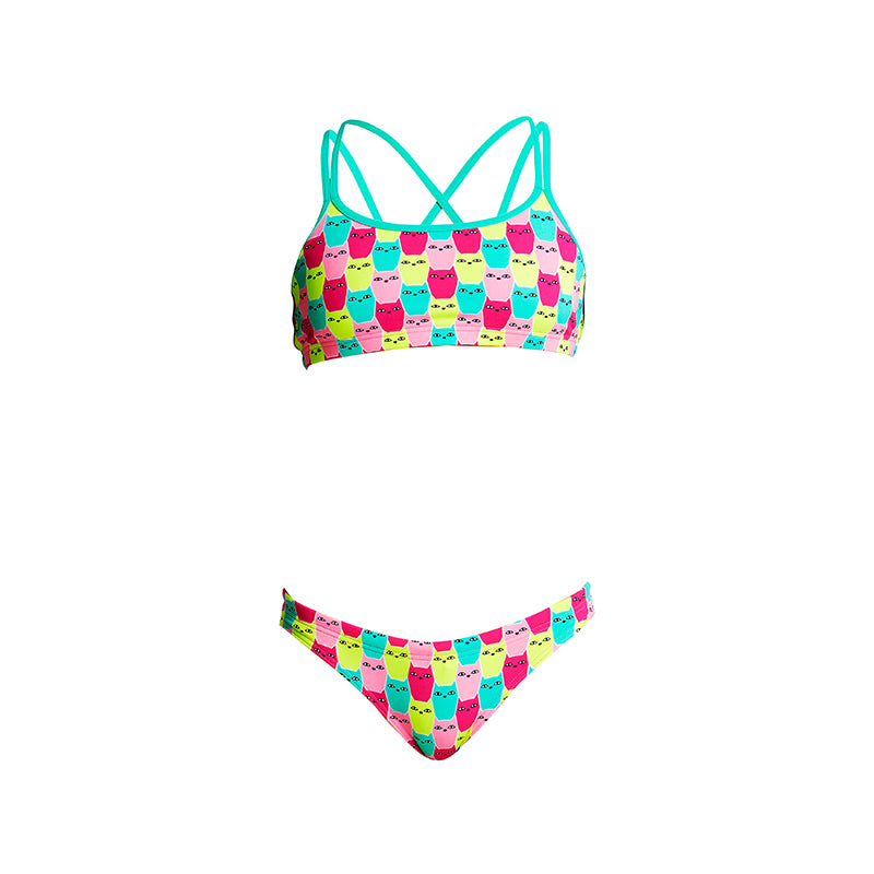 Funkita - Minty Mittens - Girls Criss Cross Two Piece