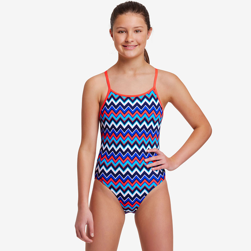 Funkita - Nautical Mile - Girls Diamond Back One Piece