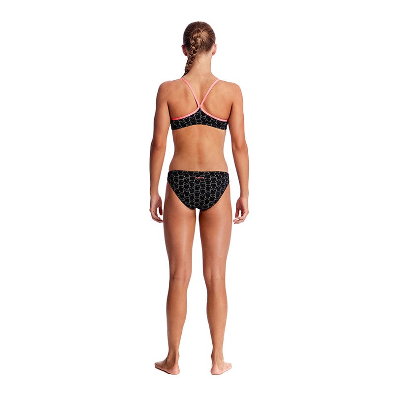 Funkita - Night Cat - Girls Racerback Two Piece