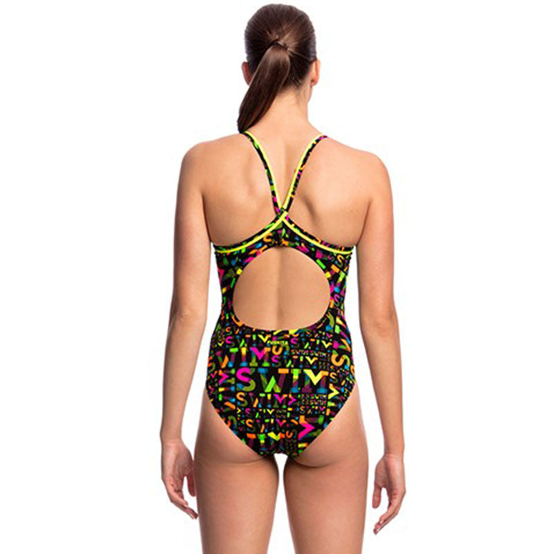 Funkita - Night Swim - Ladies Diamond Back One Piece