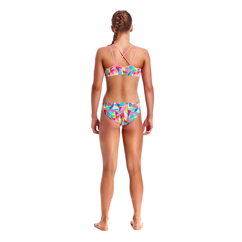 Funkita - Pastel Patch - Girls Criss Cross Two Piece