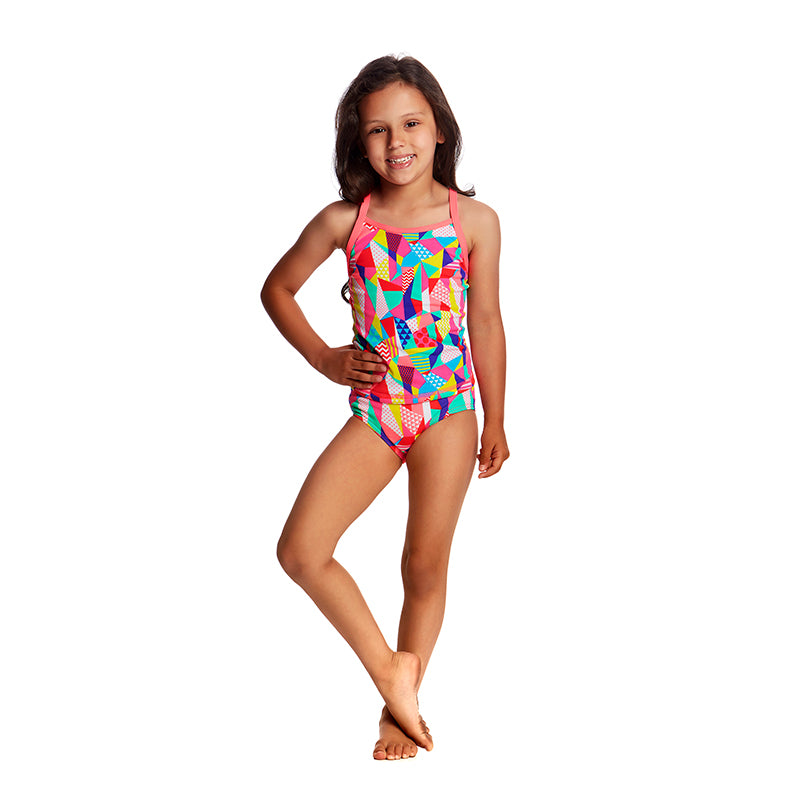 Funkita - Pastel Patch - Toddlers Girls Tankini Two Piece