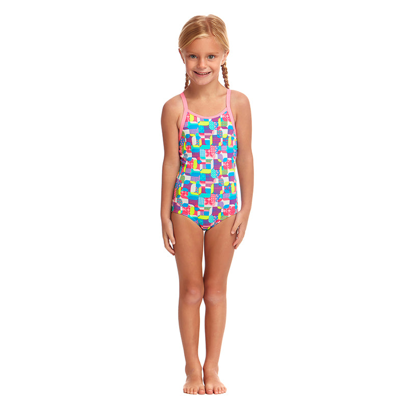 Funkita - Patched Up - Toddler Girl's Printed One Piece