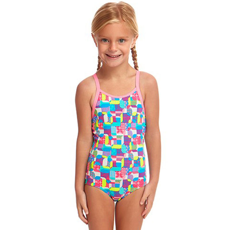 Funkita - Patched Up - Toddler Girl's Printed One Piece