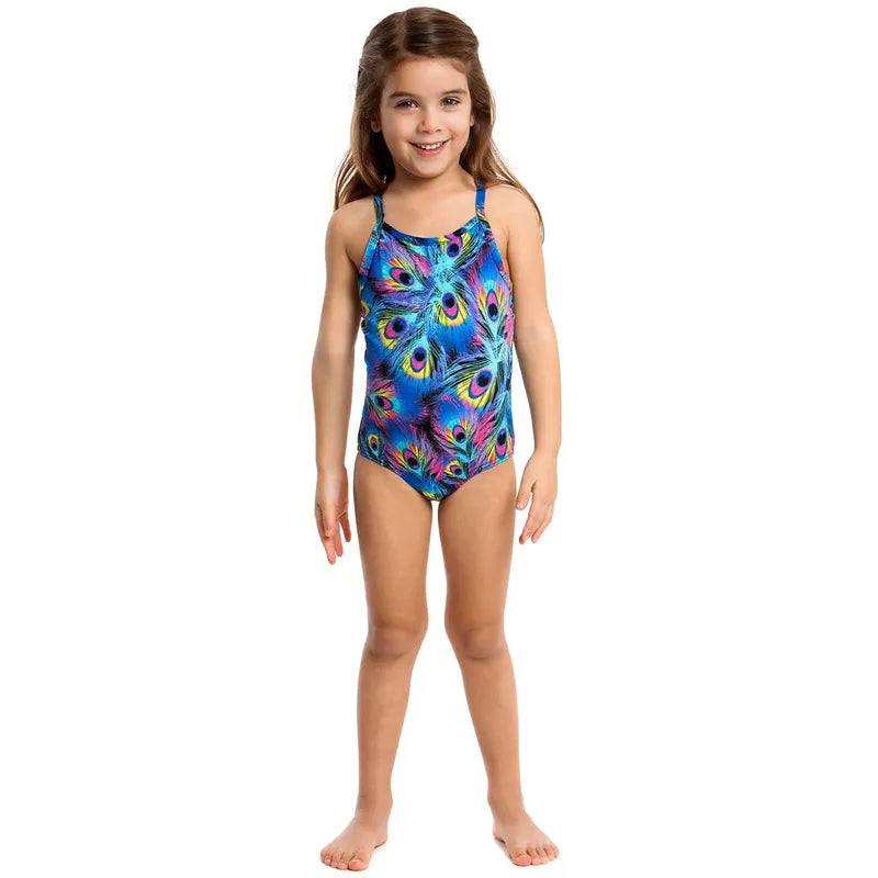 Funkita - Peacock Paradise - Toddlers Girls Printed One Piece