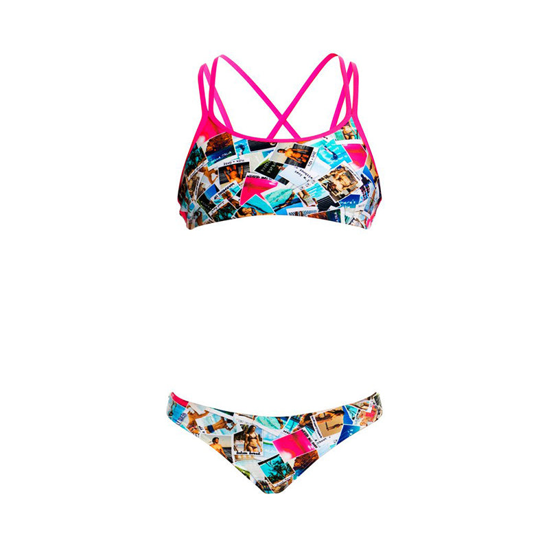 Funkita - Pic Mix - Girls Criss Cross Two Piece