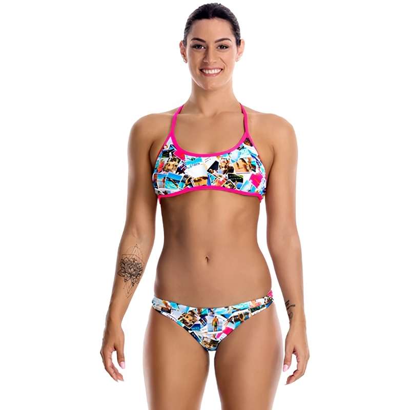 Funkita - Pic Mix - Ladies Tie Down Bikini Top