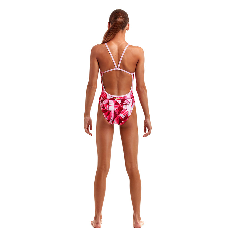 Funkita - Pink Pane - Girls Single Strap One Piece