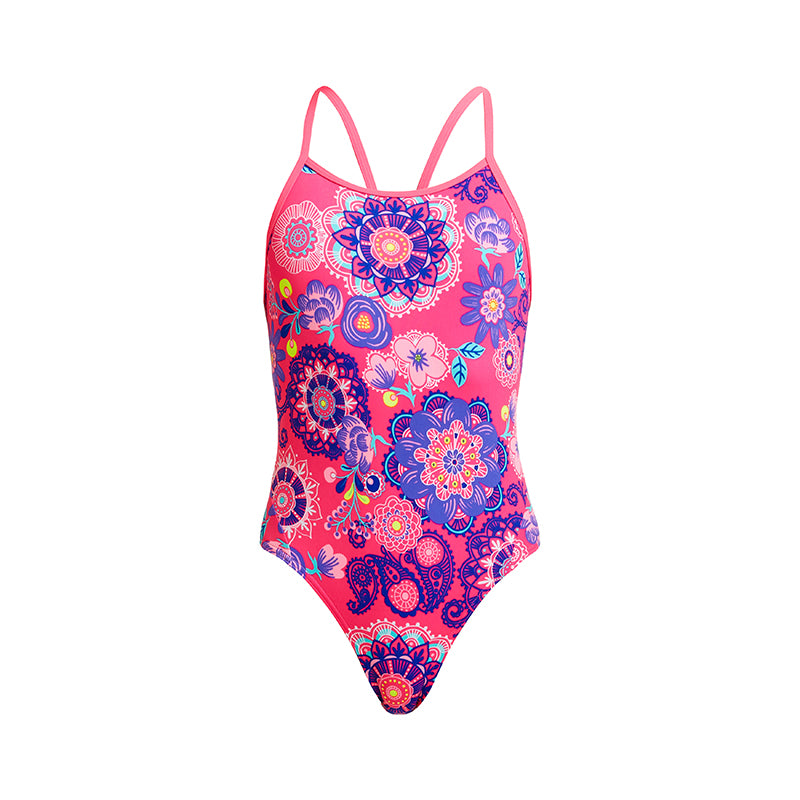 Funkita - Pink Petal - Girls Diamond Back One Piece