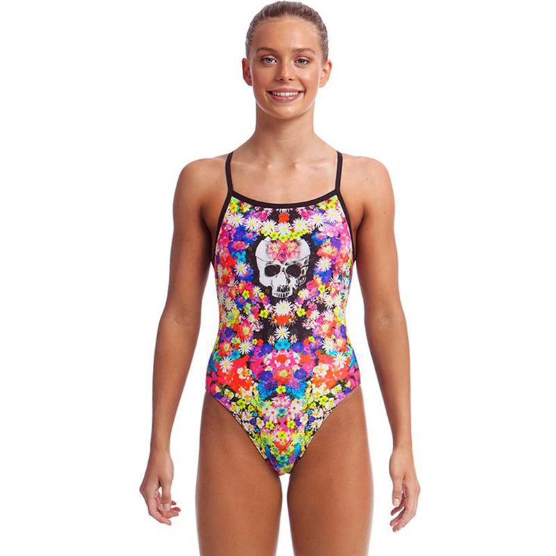 Funkita - Skull Garden - Girls Single Strap One Piece